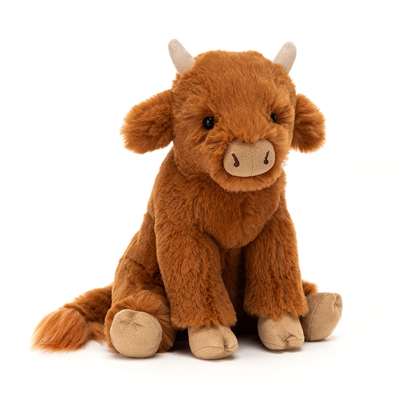 Amazon.co.jp: Jellycat Callie 牛 ぬいぐるみ S : おもちゃ