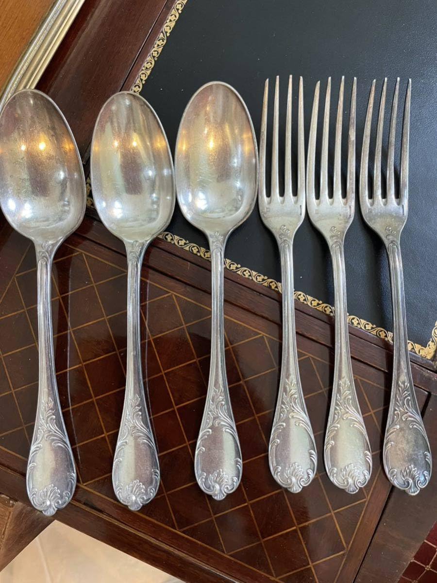 カトラリーフランス製クリストフルフォーク6点箱付V7015