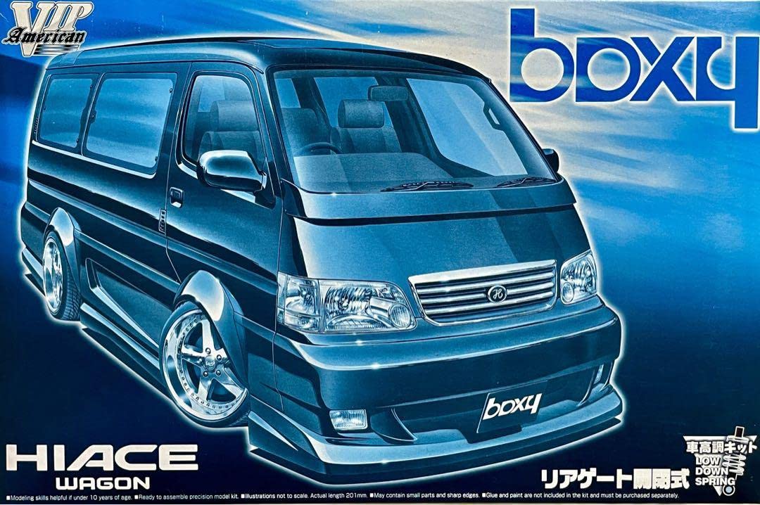 Amazon.co.jp: アオシマ 1/24 boxy 100系 ハイエース 模型 プラモデル