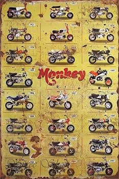 Amazon.co.jp: 2枚セット【昭和レトロ百貨店】ブリキ看板 MONKEY