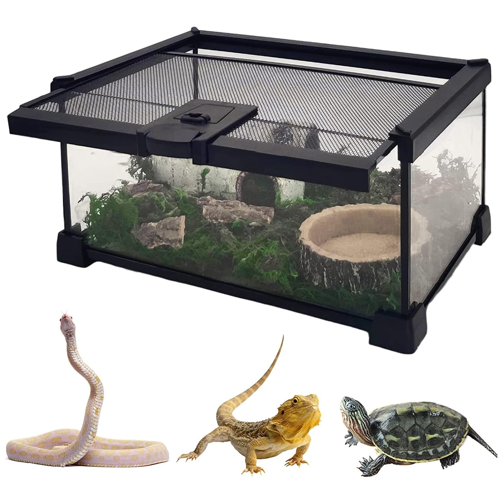 Amazon.co.jp: 爬虫類 ケージ 飼育ケージ 両生類 トカゲ ケージ 爬虫類