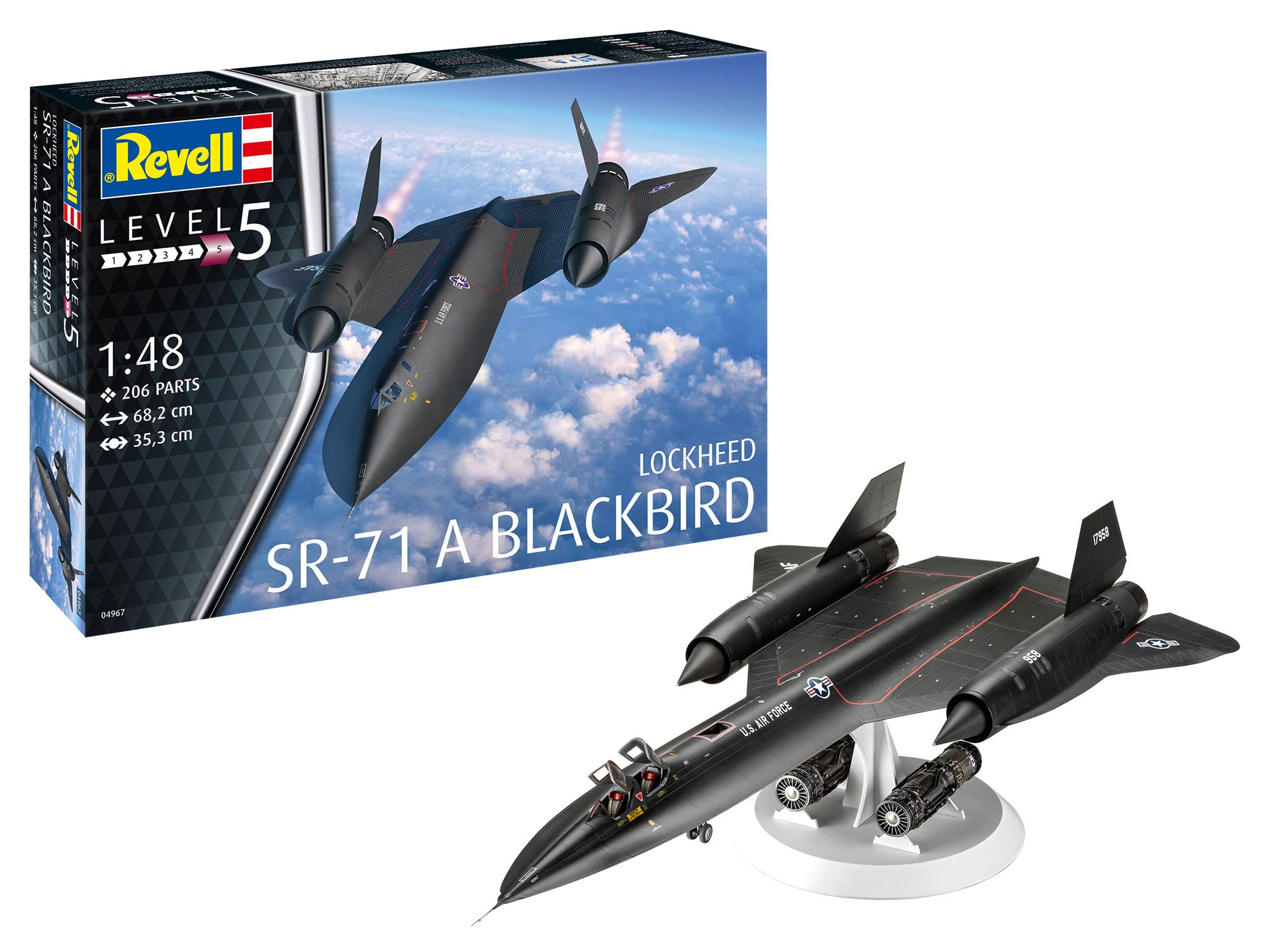 Amazon | ドイツレベル(Revell) 1/48 アメリカ空軍 ロッキード SR-71