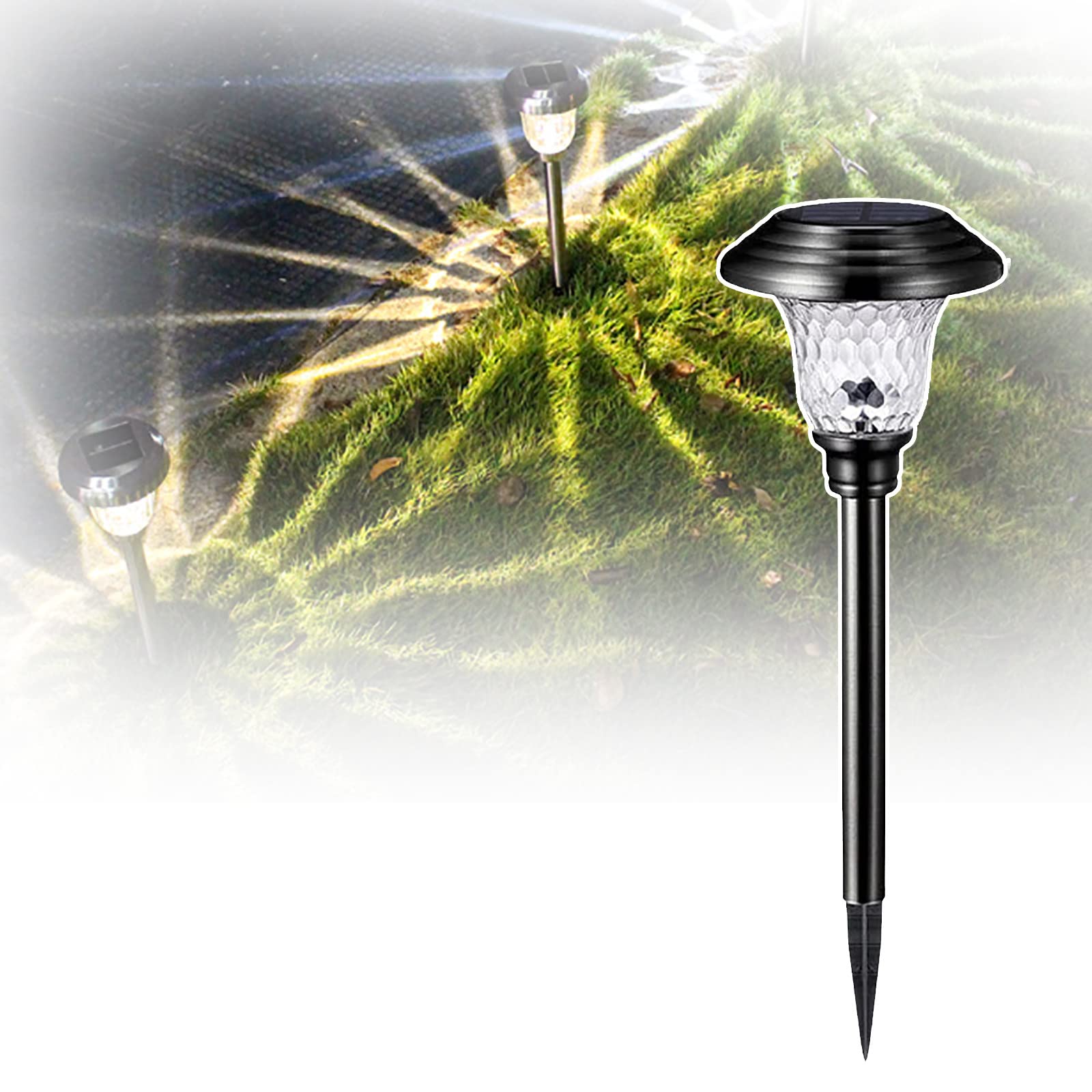 Amazon.co.jp: ガーデン LED ライト、ソーラー ステンレス スチール