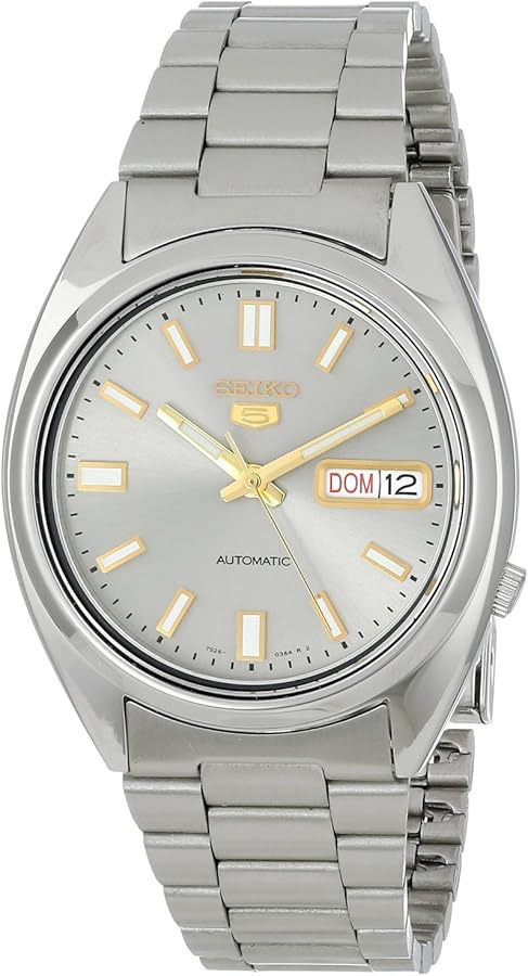 Amazon.com: Seiko 5 Men's SNXS75 Automatic Grey Dial Stainless