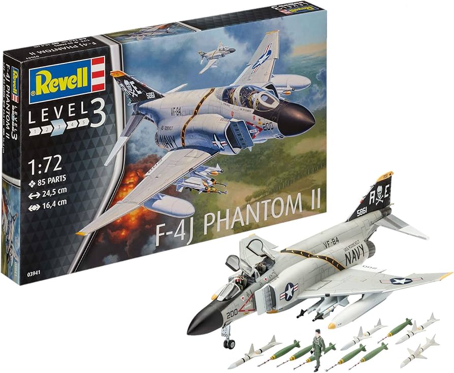 Amazon.com: Revell of Germany F-4J Phantom Ll Building Kit : Arts