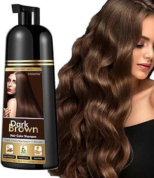 Amazon.com : COSMTEK Dark Brown Hair Dye Shampoo for Gray Hair