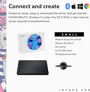 Amazon.com: Wacom Intuos Pro Drawing Tablet, Small 10.6