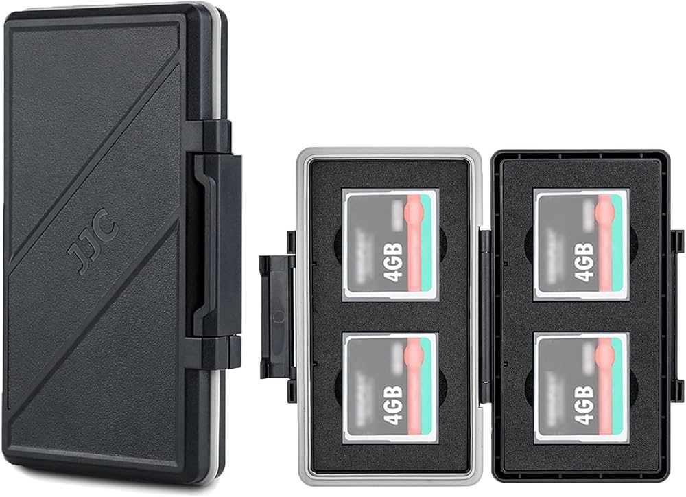 Amazon | JJC 4 スロット CF コンパクトフラッシュ カードケース 4 枚