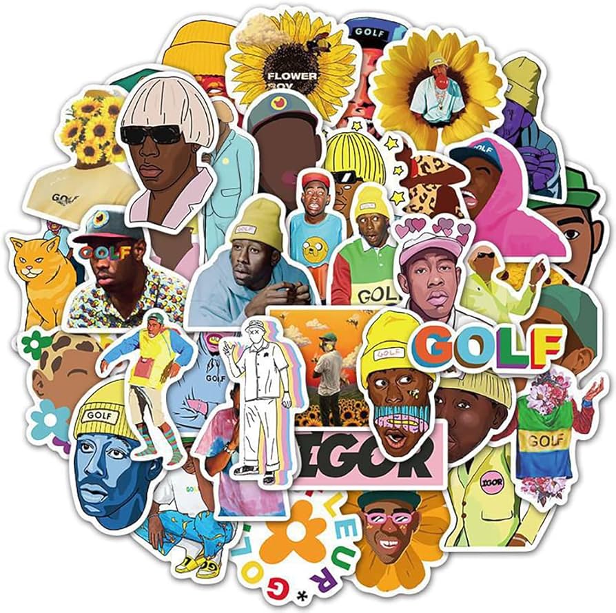 Amazon | Tyler The Creator ステッカー 50枚セット PVC 防水 シール