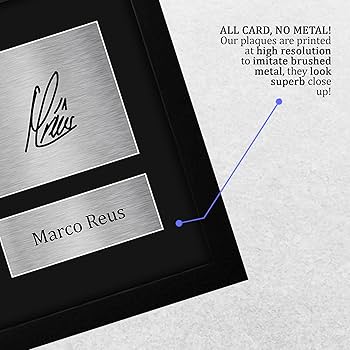 Amazon.com: HWC Trading Marco Reus Dortmund Framed Gifts Printed