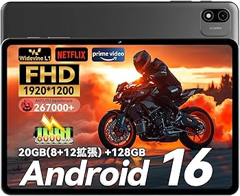 Amazon.co.jp: Android 16 タブレット 10インチ Wi-Fiモデル Headwolf