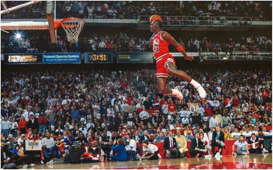 Amazon｜Suuyar マイケルジョーダンポートレートキャンバス絵画