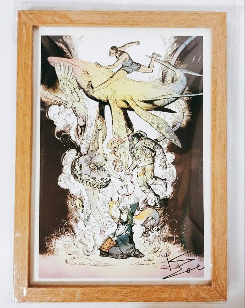 Amazon.co.jp: 白浜鴎 とんがり帽子のアトリエ 原画展 版上サイン入り