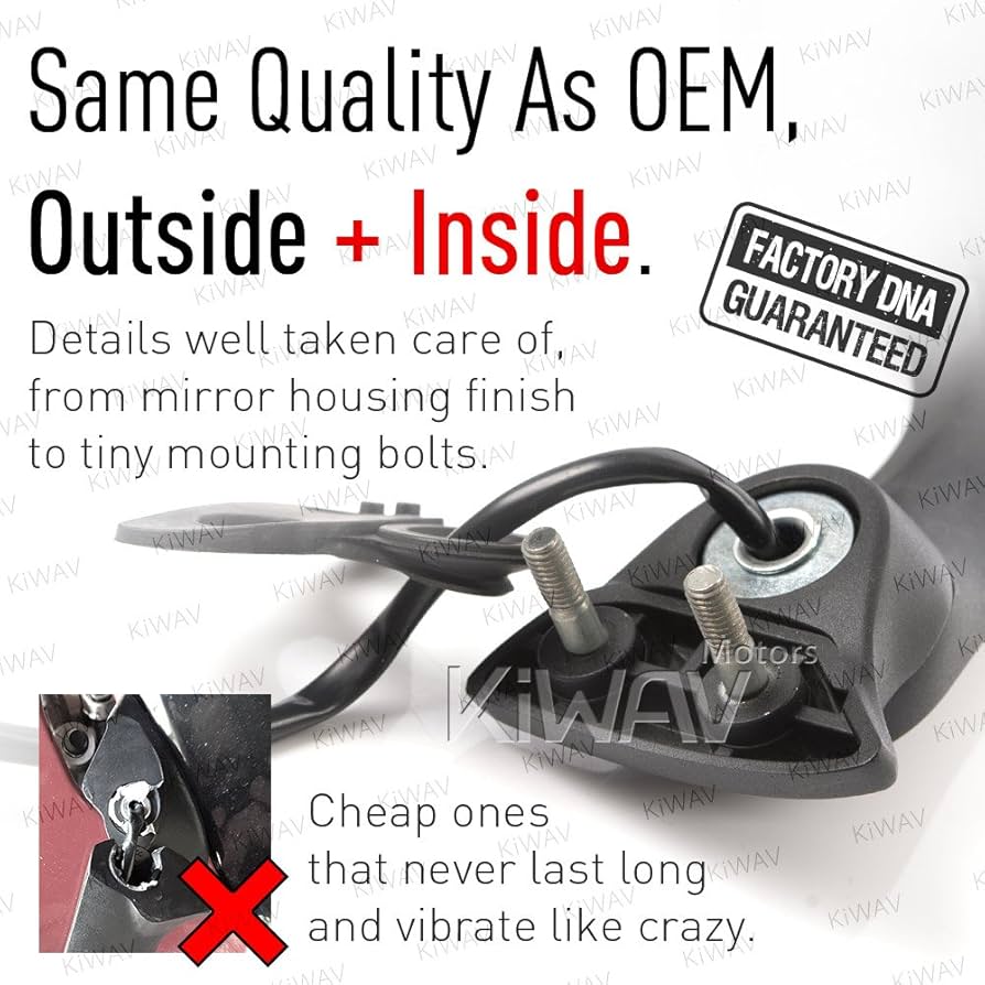 Amazon | 交換用バイクミラー ヤマハに適合する YZF-R1 '15-'19 に対応