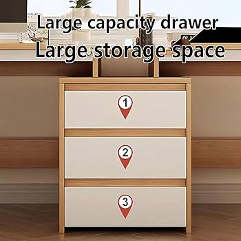 Amazon.com: double desk Double Desk Wood with 3 Storage Drawers