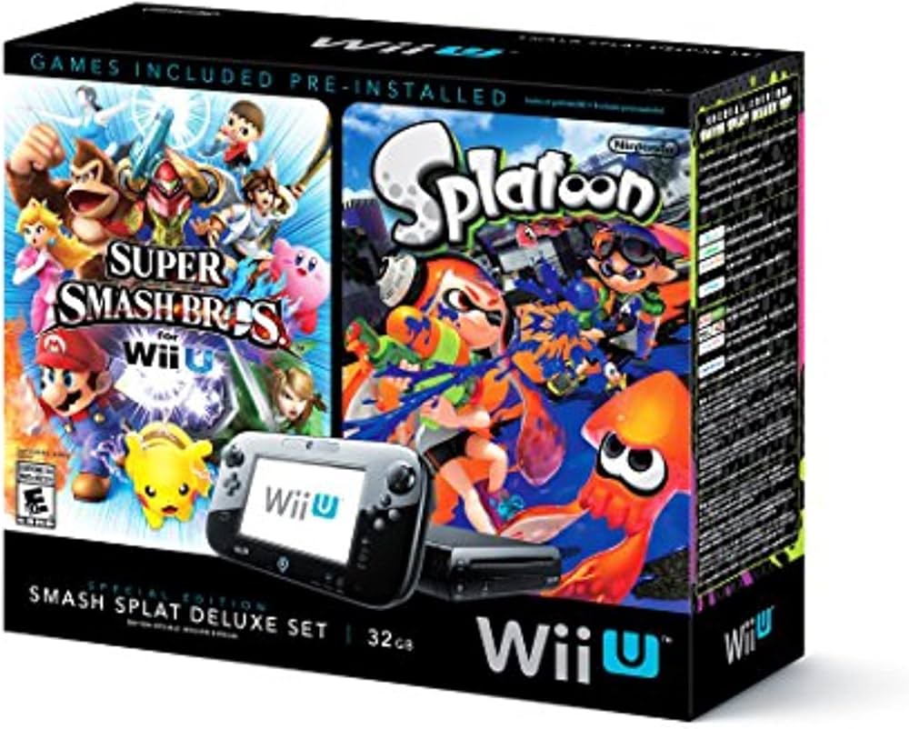 Amazon.com: Wii U Super Smash Bros and Splatoon Bundle - Special
