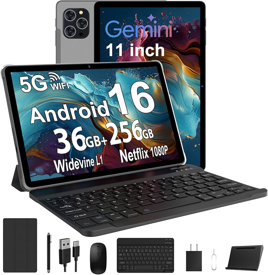 Amazon.com : Tablet Android 16 Tablet with Gemini AI, 11 Inch FHD
