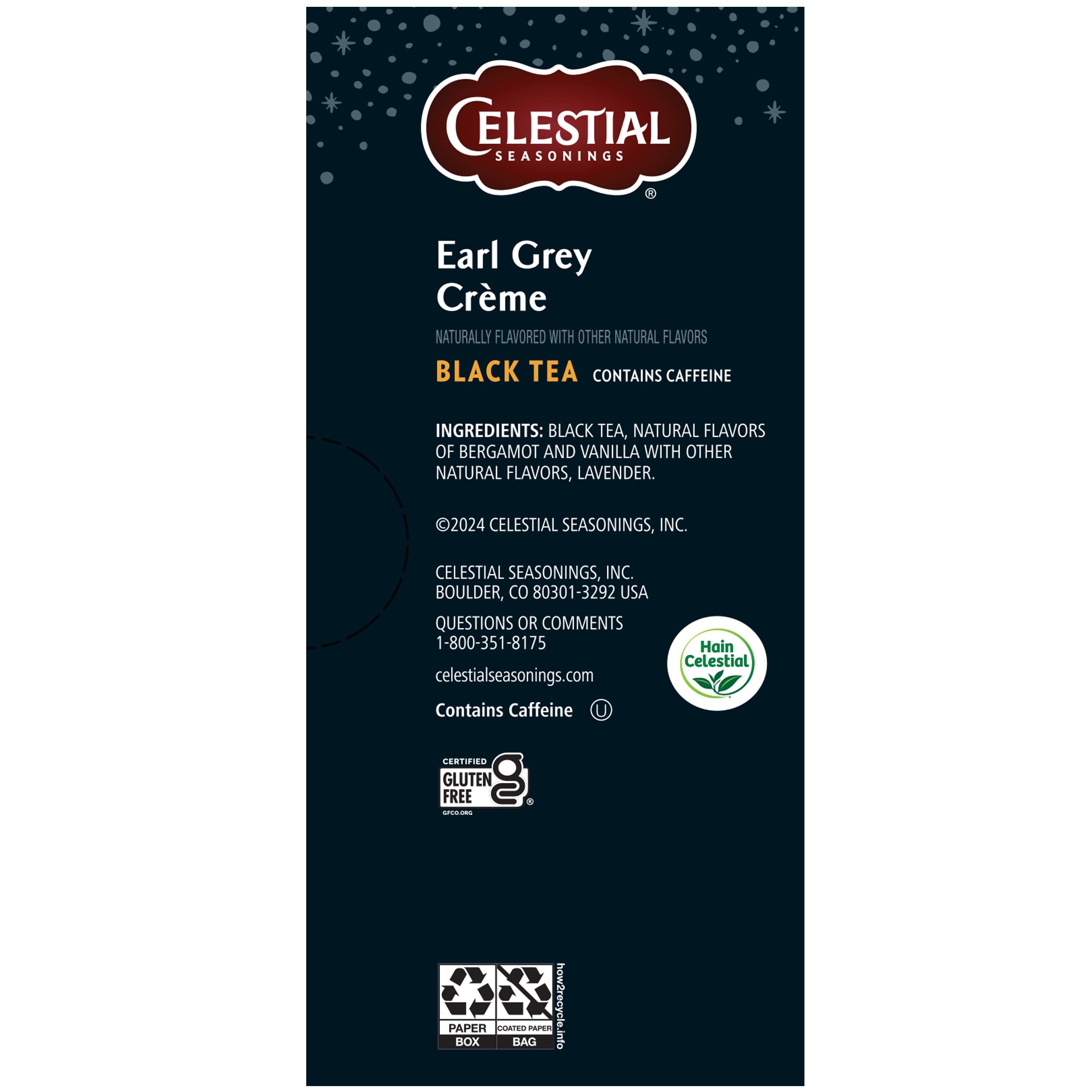 Amazon.com : Celestial Seasonings Earl Grey Creme Black Tea 16 tea