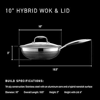 Amazon｜HexClad ハイブリッド ノンスティック 中華鍋 【26cm