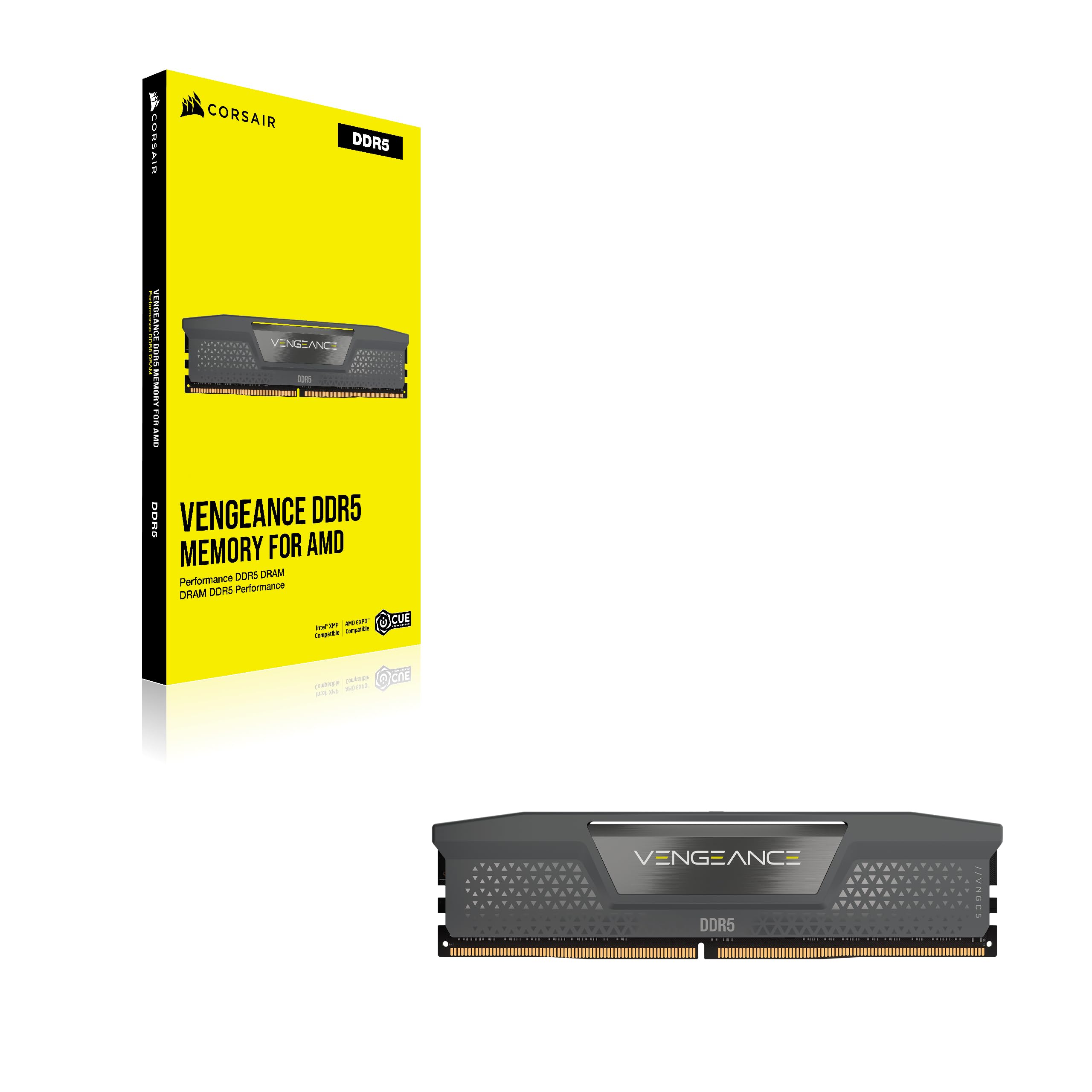 CORSAIR Memória Vengeance DDR5 RAM 16GB (1x16GB) 6000MHz CL36-44