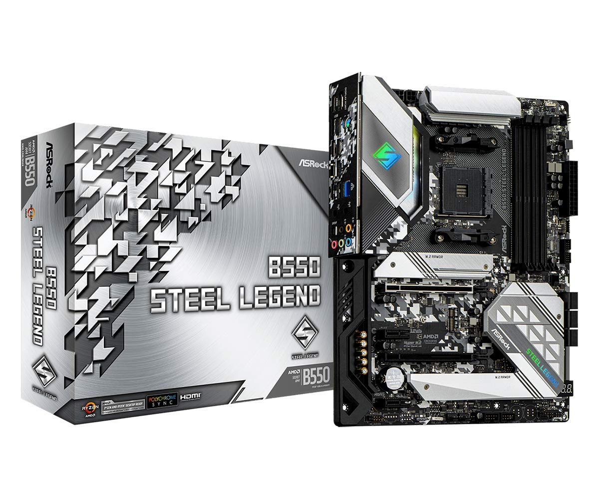 ASRock B550 Steel Legend Supports 3rd Gen AMD AM4 Ryzen™ / Future