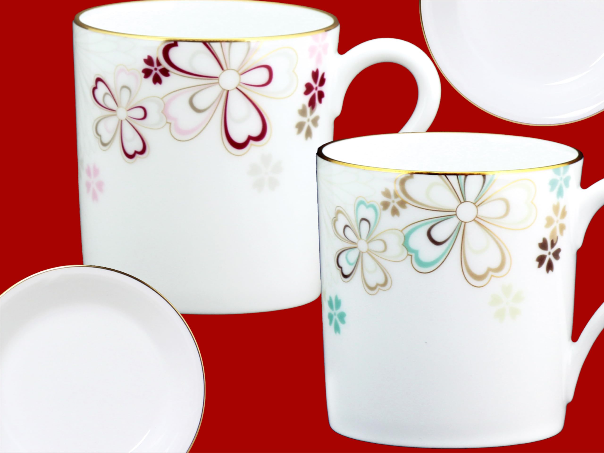 Amazon.co.jp: 大倉陶園 幸せを呼ぶ福袋 （2025年）「咲」＜マグ・小皿