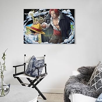 Amazon.co.jp: ワンピース ルフィ シャンクス 1 キャンバスアート