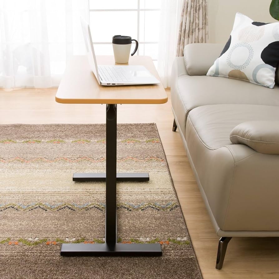 Amazon｜ニトリ(NITORI) 昇降テーブル JY03-02 LBR 2600286｜サイド