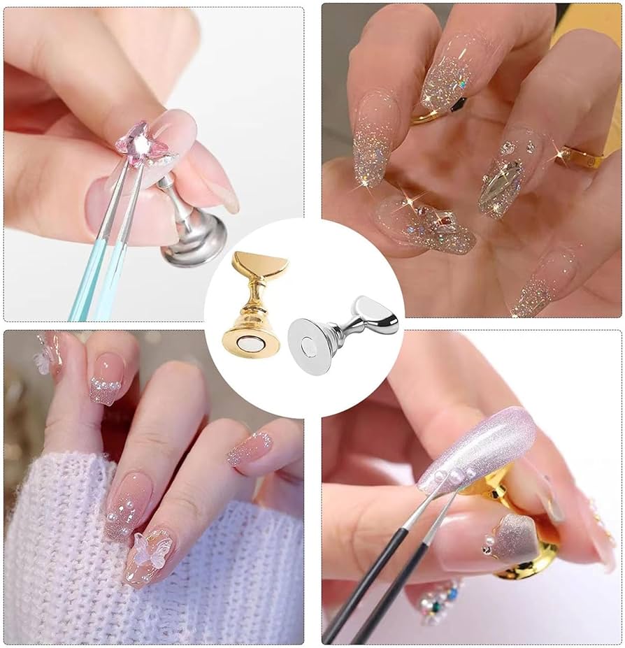 Amazon | 10本セット ネイル練習台 ネイルチップスタンド 固定用