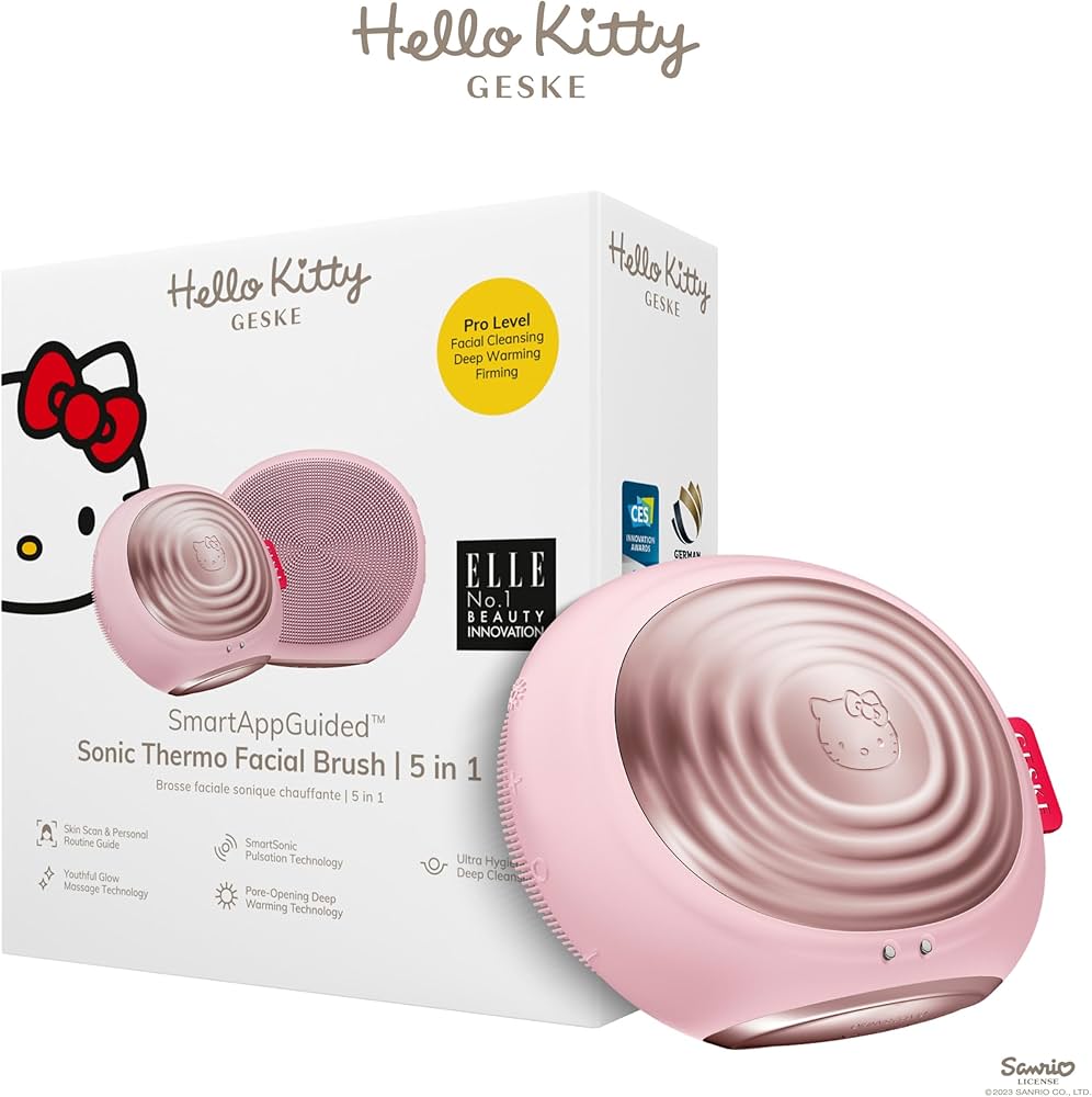Amazon.com: GESKE x Hello Kitty SmartAppGuided Sonic Thermo Facial