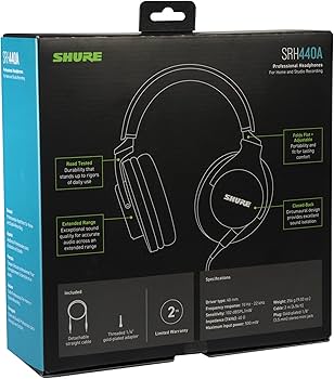 Amazon.com: Shure SRH440A Professional Over-Ear Wired Studio