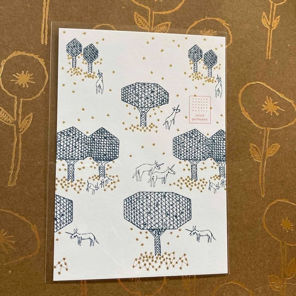 Amazon | ミナペルホネン ポストカード mori no hoshi | ポストカード