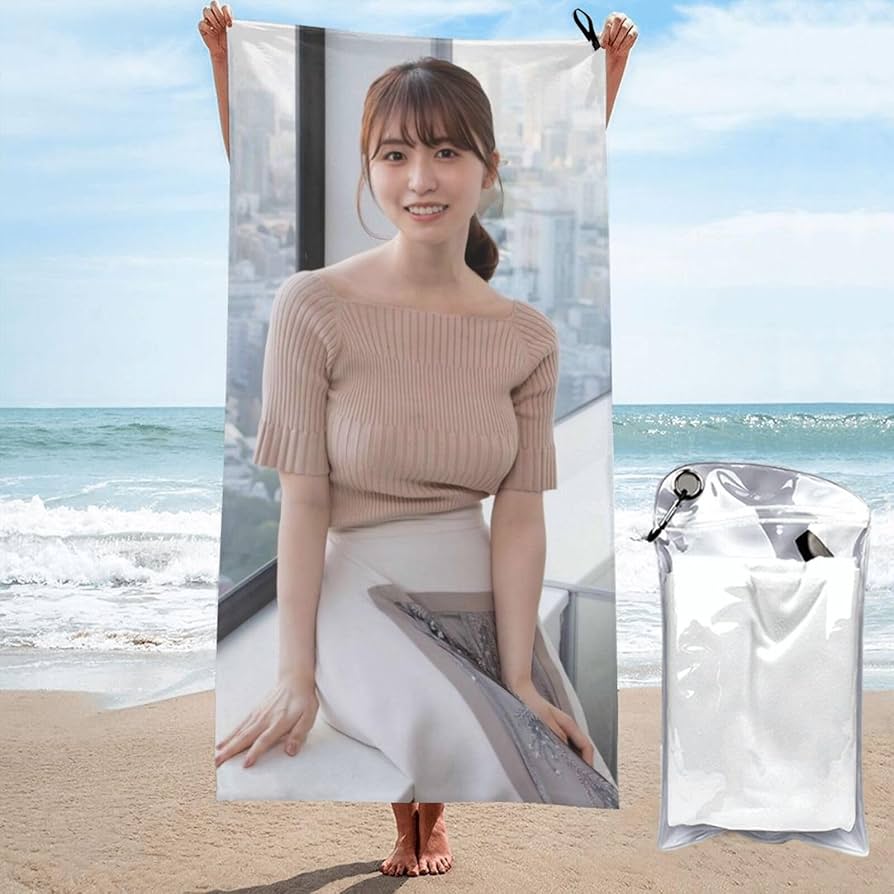 Amazon｜バスタオル 写真 吸水速乾 長濱ねる2 ホテル仕様 マイクロ