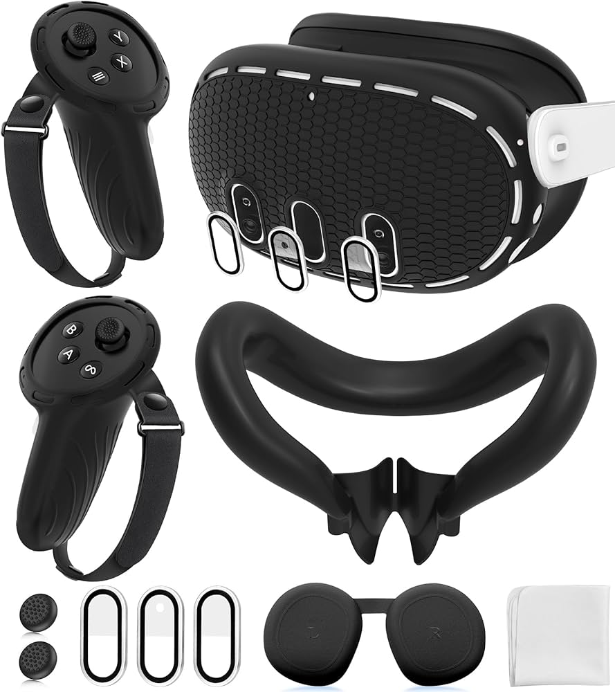 Amazon.com: Silicone Cover Set Compatible with Meta/Oculus Quest 3