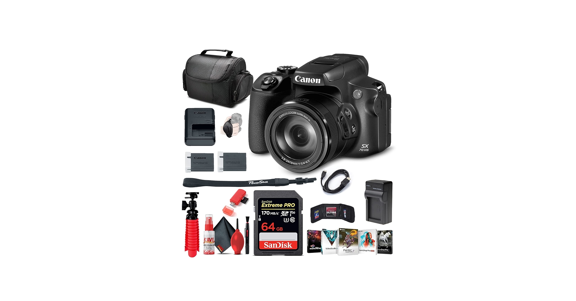 Amazon.com : Canon PowerShot SX70 HS Digital Camera (3071C001