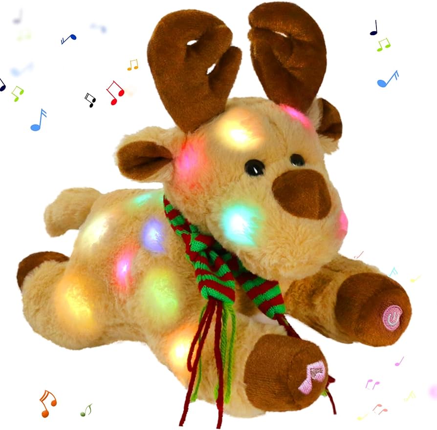 Amazon.co.jp: グローガード クリスマス トナカイ ぬいぐるみ ライト