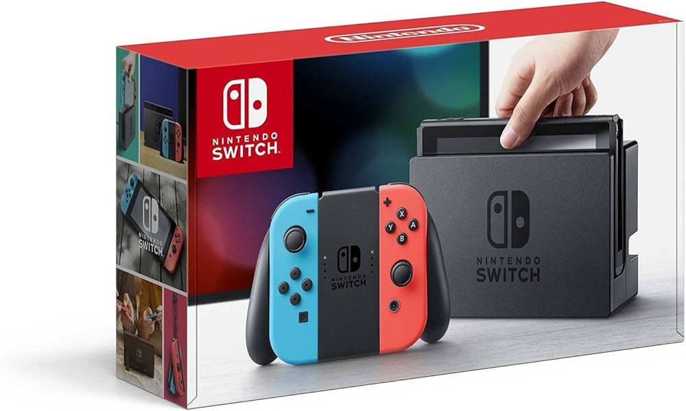 Amazon.com: Nintendo Switch – Neon Red and Neon Blue Joy-Con