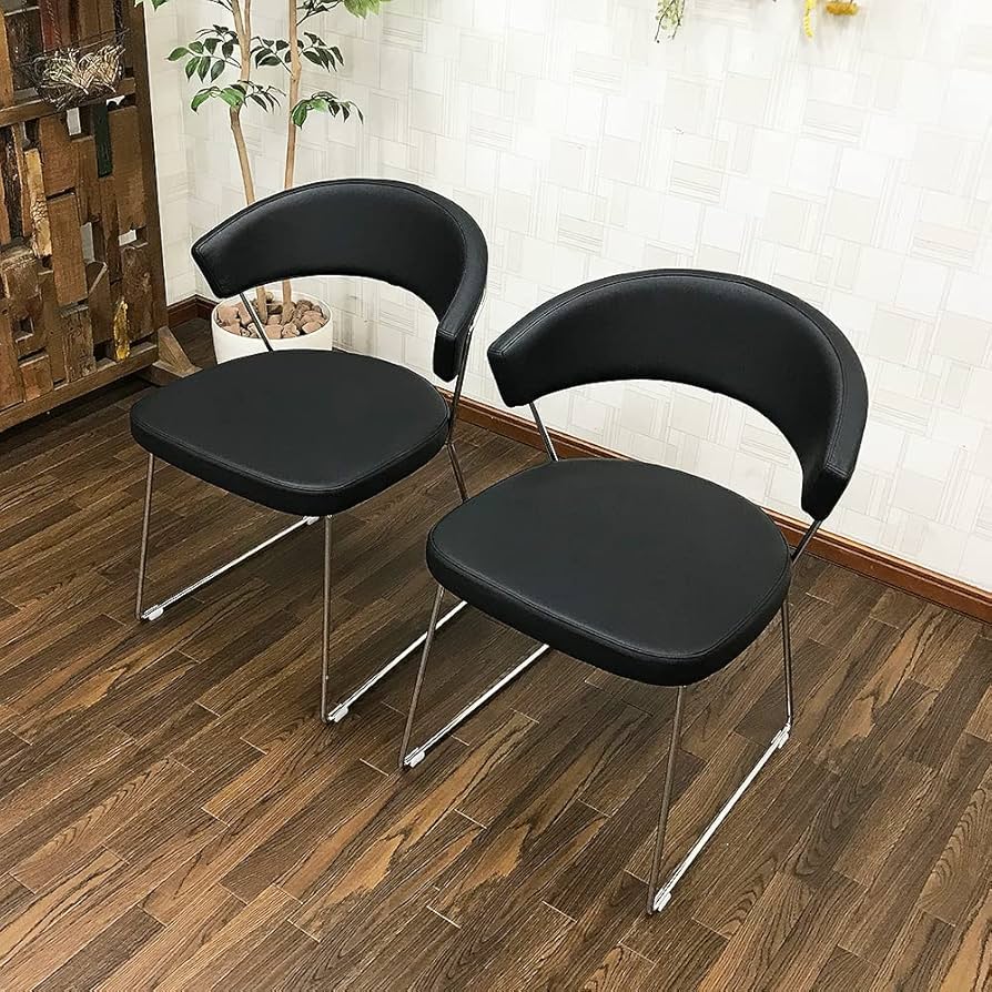 Amazon | NewYorkニューヨーク 革張りダイニングチェア2脚組