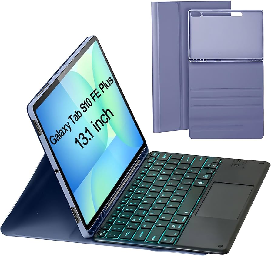Amazon.com: Keyboard Case for Samsung Galaxy Tab S10 FE Plus/S10