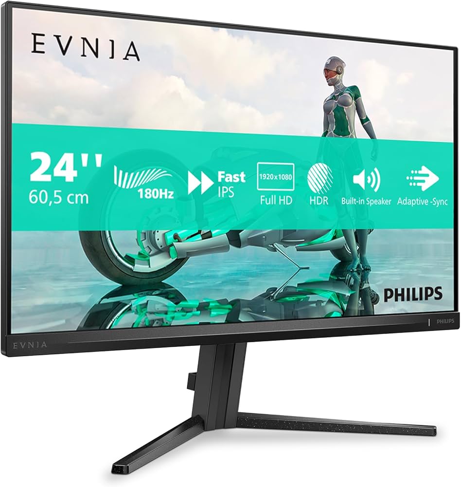 Philips Evnia 24M2N3200S - 24 inch FHD gaming monitor, 180 Hz, 0.5