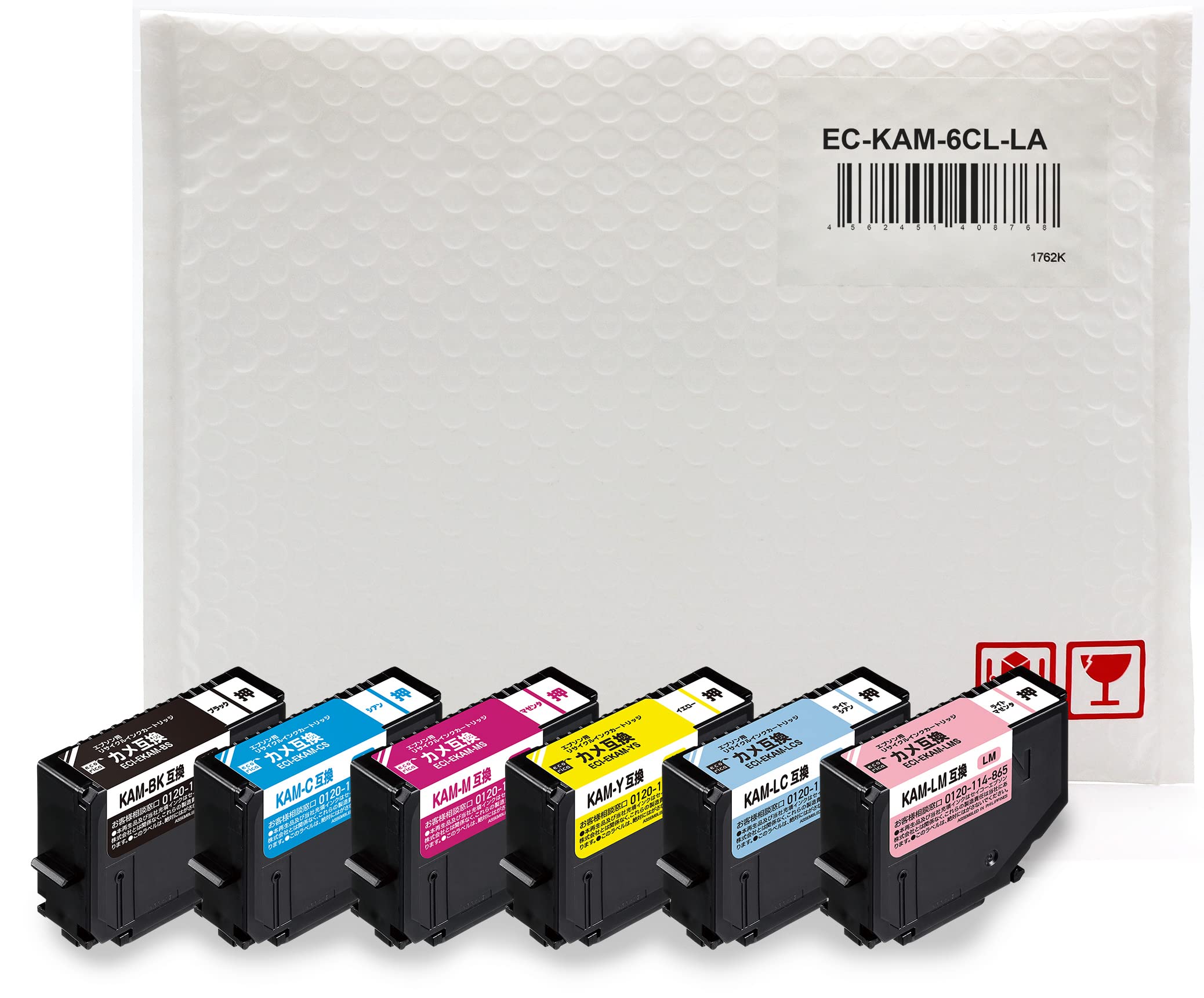 Amazon.co.jp: エコリカ エプソン カメ KAM-6CL-L対応リサイクルインク