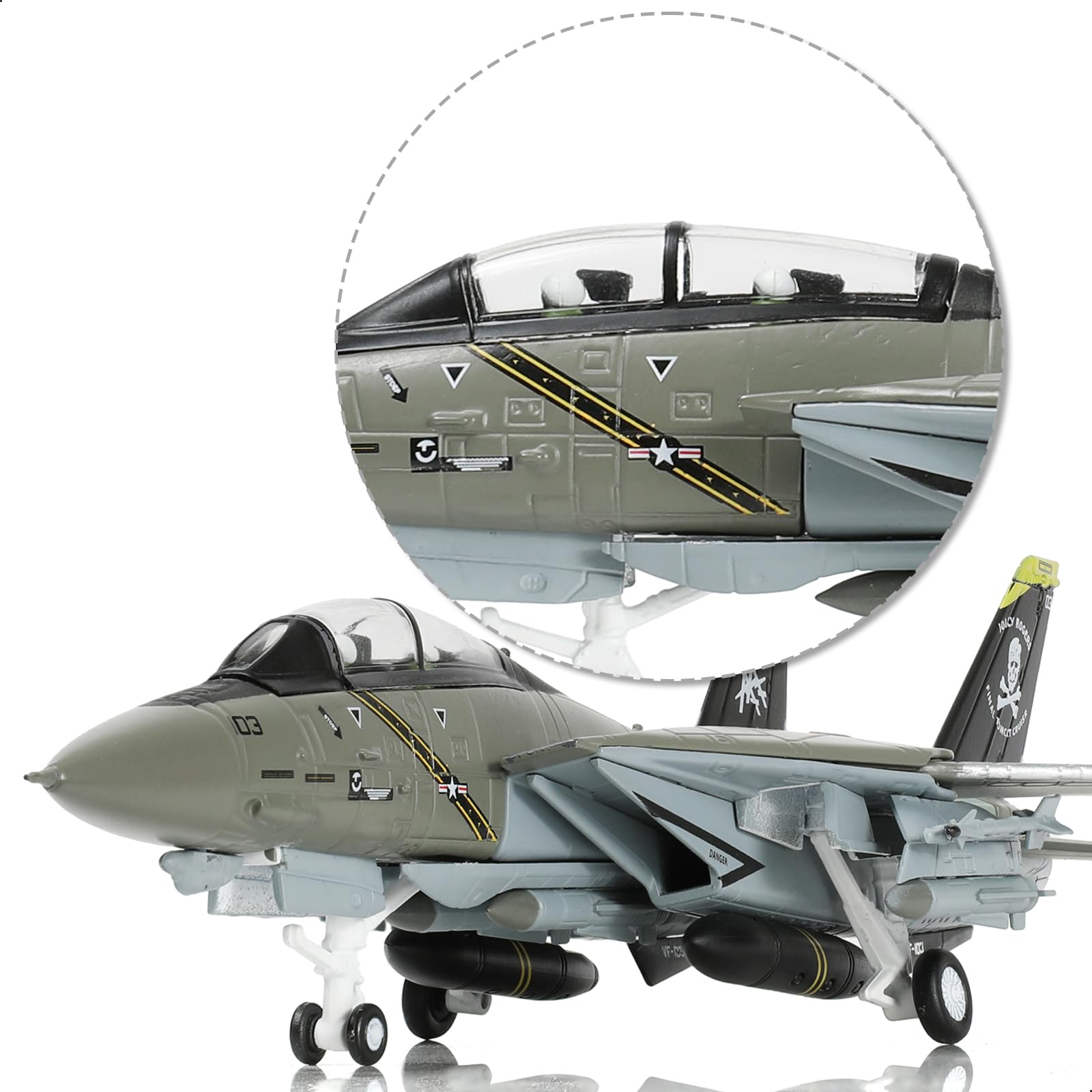Amazon.com: SEBUNAS F-14A Tomcat 1/100 Metal Airplane Model Kits