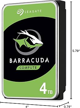 Amazon.com: Seagate BarraCuda 4TB Internal Hard Drive HDD – 3.5
