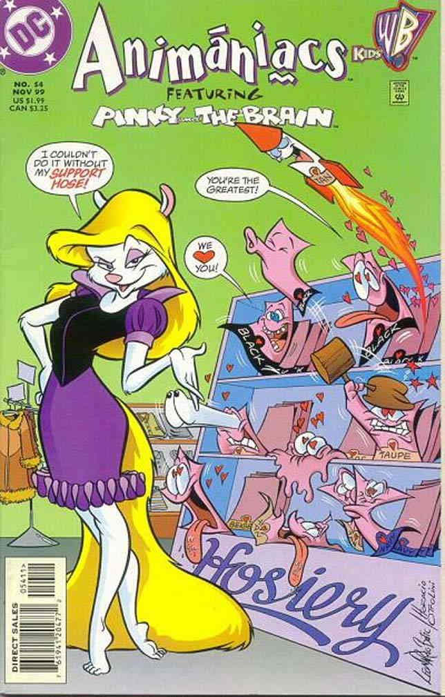 Amazon.com: Animaniacs #54 VF ; DC comic book | Pinky and the