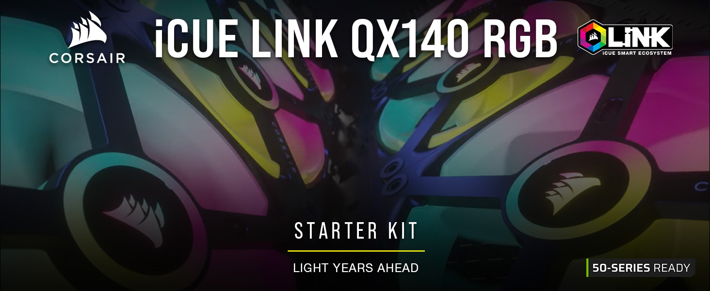 Amazon.com: Corsair iCUE Link QX140 RGB 140mm Magnetic Dome RGB