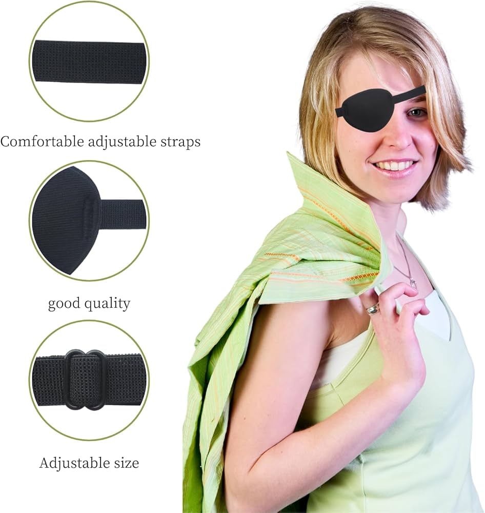 Amazon.com: Hanlsee 2 pcs Black Eye Patches for Adults Kids,Eye
