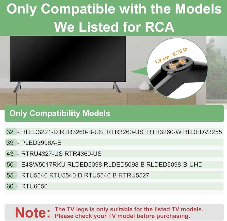 Amazon | RCAテレビスタンド脚交換用ベース ネジ付き (アップグレード