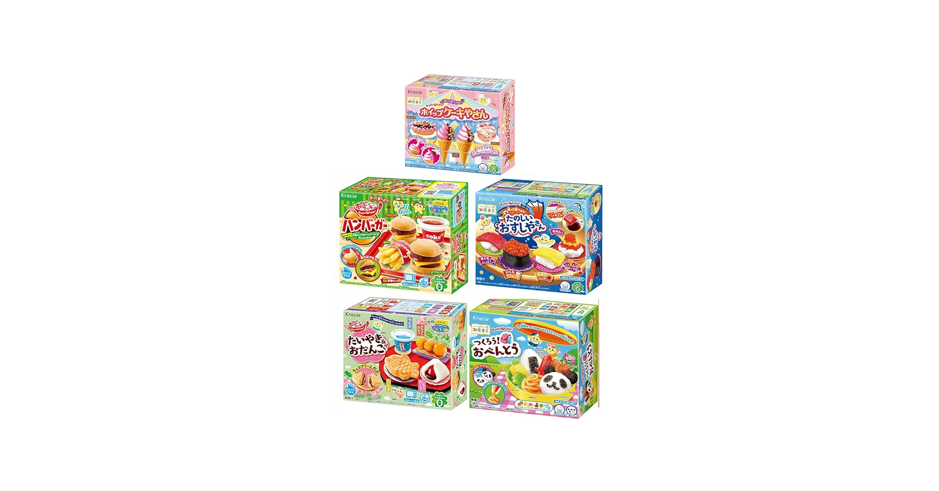 Amazon.com : Assortment of 5 Kracie Popin Cookin & Happy Kitchen