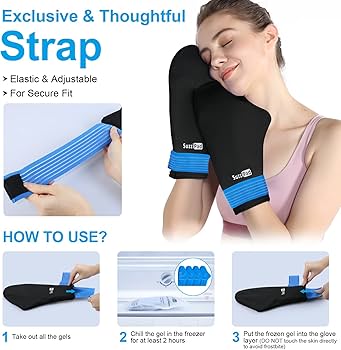 Amazon.com: SuzziPad Cold Therapy Socks & Hand Ice Pack, Cooling