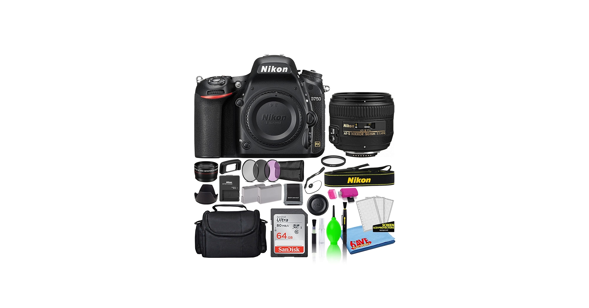 Amazon.com : Nikon D750 24.3MP DSLR Digital Camera with AF-S 50mm